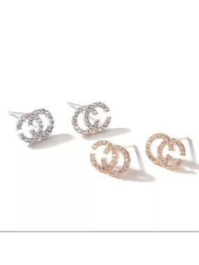 Cc zircon crystal earrings